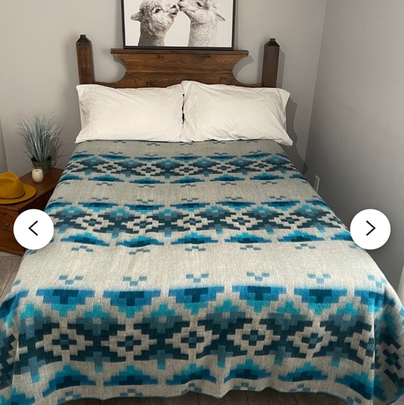 Nwt Alpaca blend Queen Size BLANKET - Picture 2 of 4